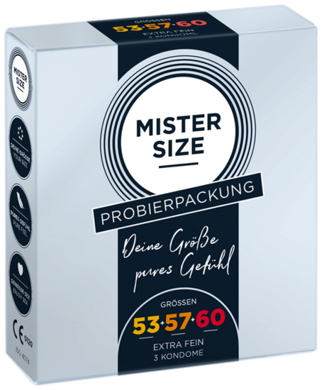 MISTER SIZE Medium trial set 53 - 57 - 60 (3 condoms)