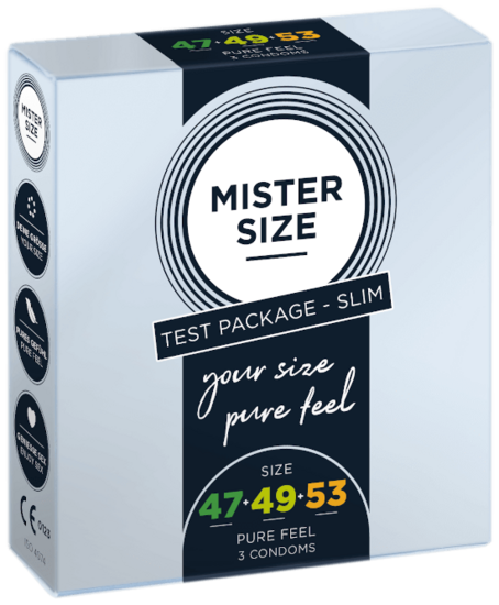 MISTER SIZE Slim trial set 47-49-53 (3 condoms)