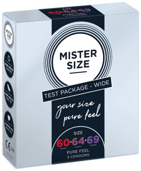MISTER SIZE Wide trial set 60-64-69 (3 condoms)