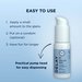 Easy application of the Mister Size Deleay gel thanks to the pump dispenser