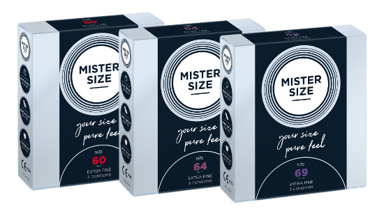 MISTER SIZE Trial Set 60-64-69 (3x3 condoms)